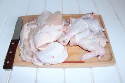 Курица в пиве Курицу разделать на порционные куски. ?>